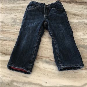 Fleece lined jeans